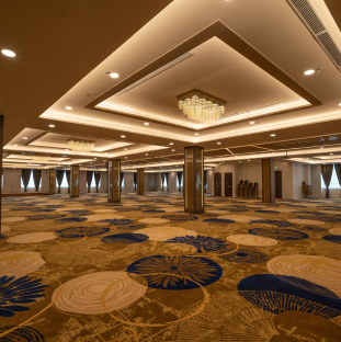 Dewan An-Naura Hall with Decorative Ceiling Lights